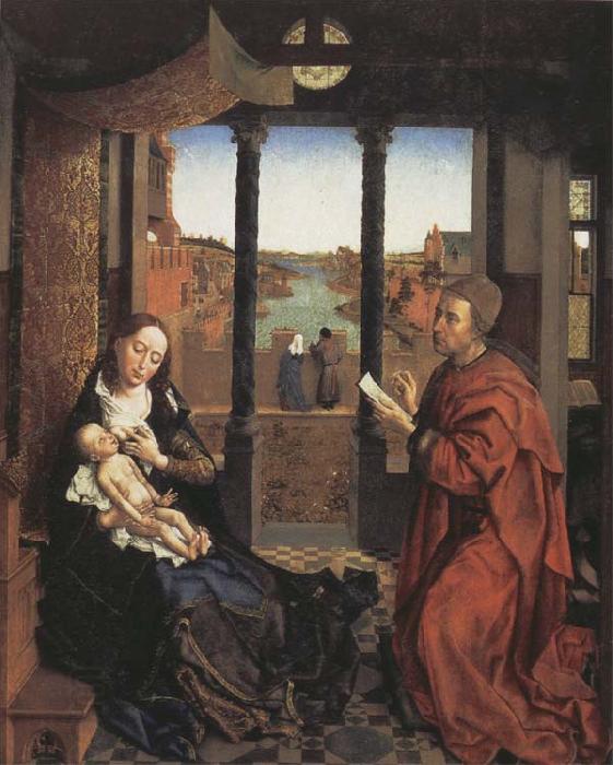 Roger Van Der Weyden Saint Luke Drawing the Virgin and Child oil painting picture